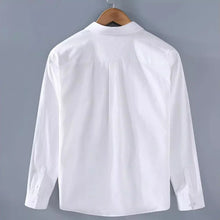 Load image into Gallery viewer, Men's Clothing Trend Simple Casual Pocket All Match Button Up Shirt Spring Autumn Solid Long Sleeve Loose Tops Camisas De Hombre