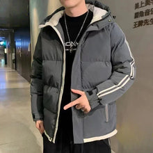 Load image into Gallery viewer, Down Jacket Man Short Winter Hoodie Coat for Men New In Warm Cheap Clothes Offer Aesthetic On Clothing Fashion 2024 Casual Sale