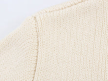 Load image into Gallery viewer, Round Neck Small Fragrant Style Knitted Cardigan For Spring French Loose Short Style Paired With Spring And Autumn Sweater