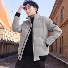 Load image into Gallery viewer, Down Jacket Man Short Winter Hoodie Coat for Men New In Warm Cheap Clothes Offer Aesthetic On Clothing Fashion 2024 Casual Sale