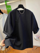 Load image into Gallery viewer, 2024 Summer RoundNeck T Shirt Women New Chinese Style Short Sleeve T-shirt Fashion Loose Tops Casual Fashion Versatile T-shirt