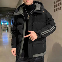 Load image into Gallery viewer, Down Jacket Man Short Winter Hoodie Coat for Men New In Warm Cheap Clothes Offer Aesthetic On Clothing Fashion 2024 Casual Sale
